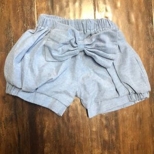 Denim bubble shorts